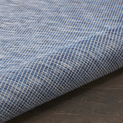 5' X 7' Navy Blue Indoor Outdoor Area Rug HomeRoots