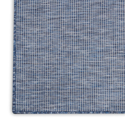 5' X 7' Navy Blue Indoor Outdoor Area Rug