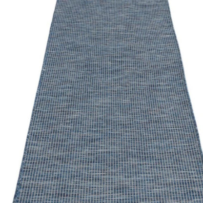 12' Navy Blue Power Loom Runner Rug HomeRoots