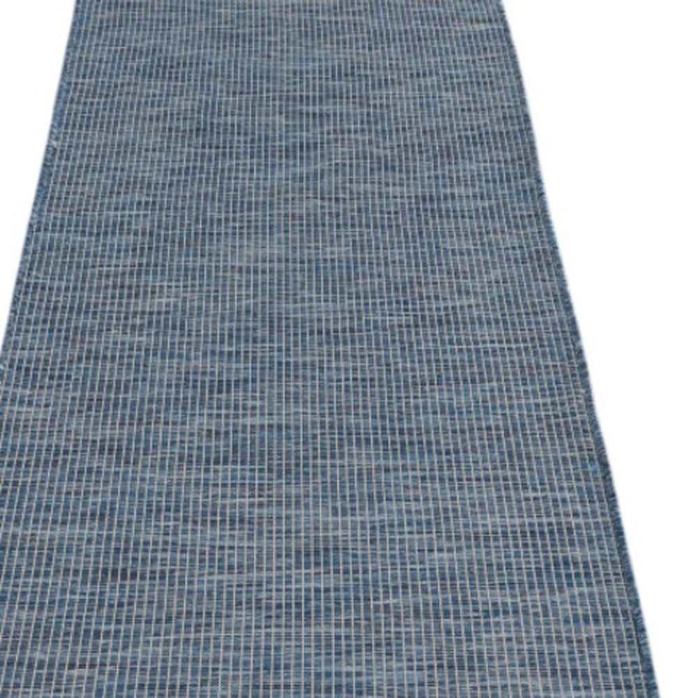 12' Navy Blue Power Loom Runner Rug — view 9