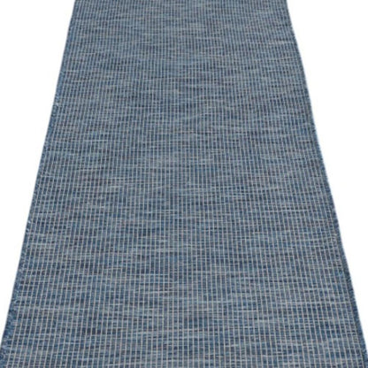 10' Navy Blue Power Loom Runner Rug HomeRoots