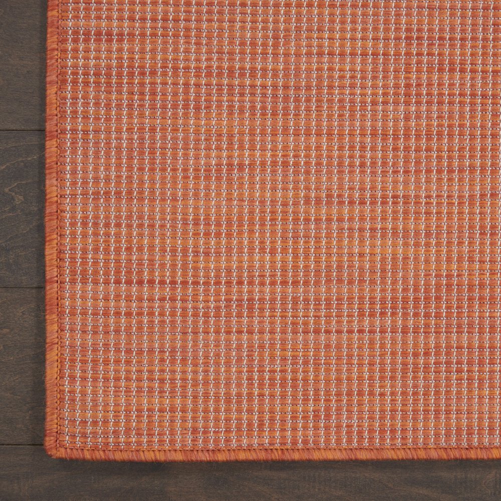 8' X 10' Terra Cotta Indoor Outdoor Area Rug HomeRoots