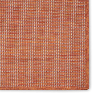 8' Rust Indoor Outdoor Runner Rug HomeRoots