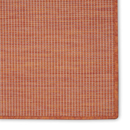 8' Rust Indoor Outdoor Runner Rug HomeRoots