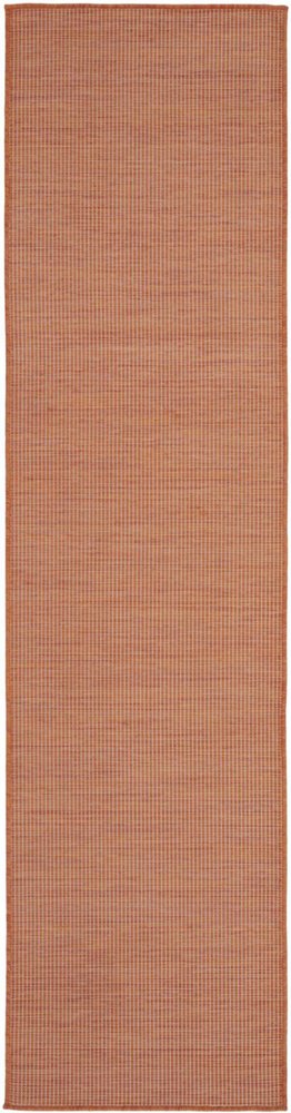 8' Rust Indoor Outdoor Runner Rug HomeRoots