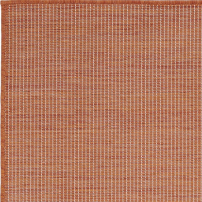 8' Rust Indoor Outdoor Runner Rug HomeRoots