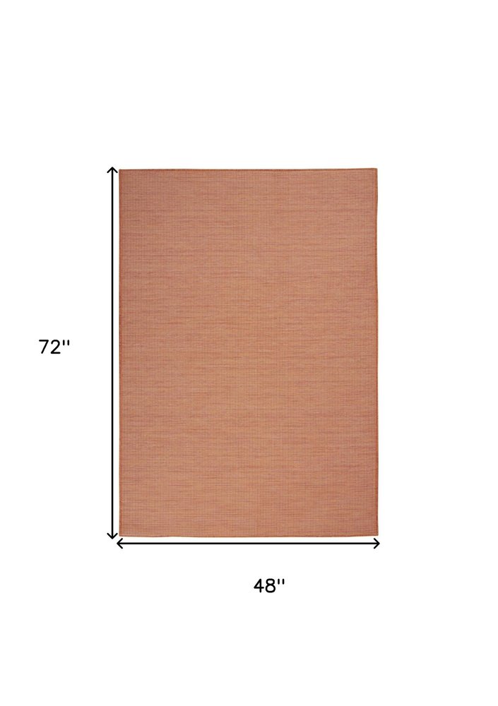 4' X 6' Terracotta Indoor Outdoor Area Rug — view 1