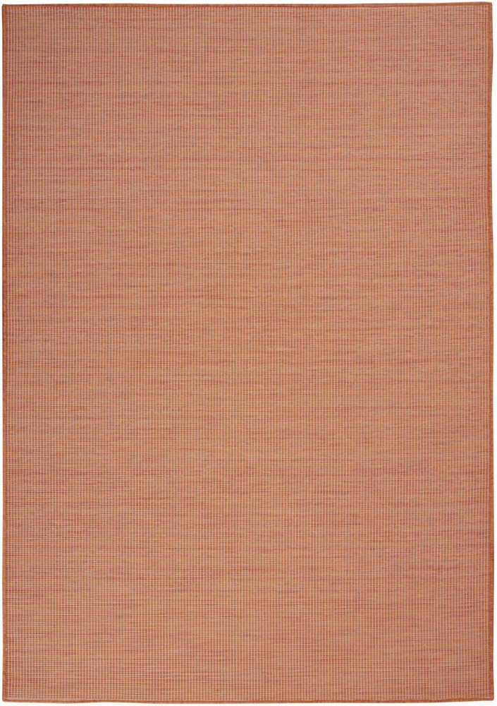 4' X 6' Terracotta Indoor Outdoor Area Rug HomeRoots