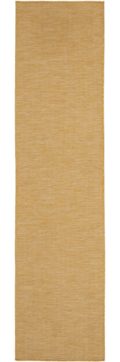 8' Yellow Power Loom Runner Rug