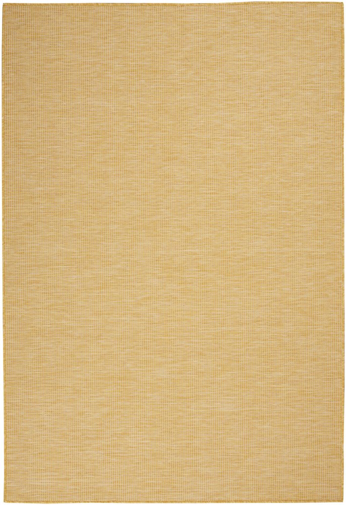 5' X 7' Yellow Indoor Outdoor Area Rug HomeRoots