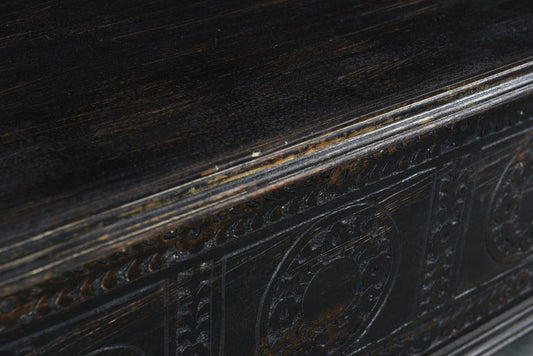 54" Black Solid Wood Distressed Lift Top Solid Coffee Table HomeRoots
