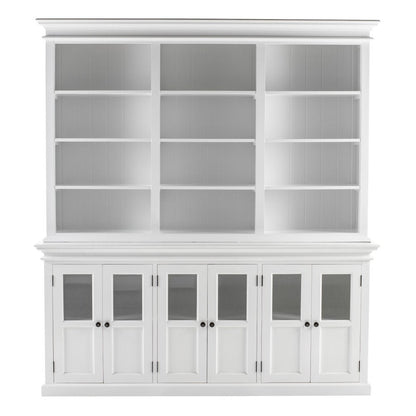 87" Antiqued White Solid Wood Pantry Or Storage Closet HomeRoots
