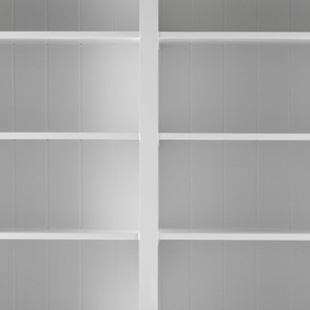 87" Antiqued White Solid Wood Pantry Or Storage Closet HomeRoots