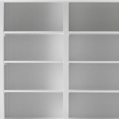 87" Antiqued White Solid Wood Pantry Or Storage Closet HomeRoots