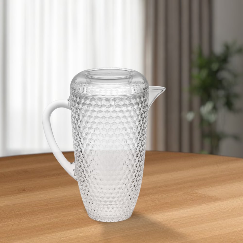 2.5 Quart Clear Diamond Acrylic Serving Pitcher HomeRoots