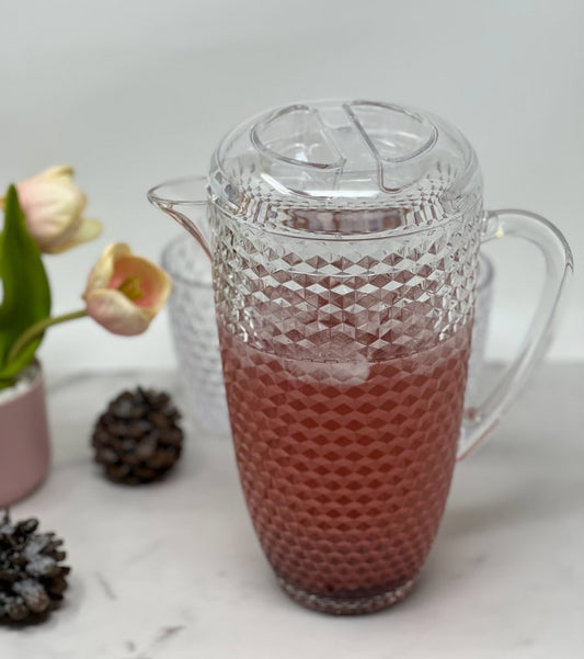 Clear Acrylic Convex Curve Shape Stemless Pitcher HomeRoots