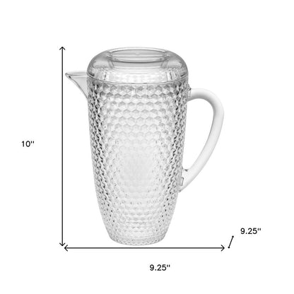 2.5 Quart Clear Diamond Acrylic Serving Pitcher HomeRoots