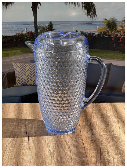 2.5 Quart Blue Diamond Acrylic Pitcher HomeRoots