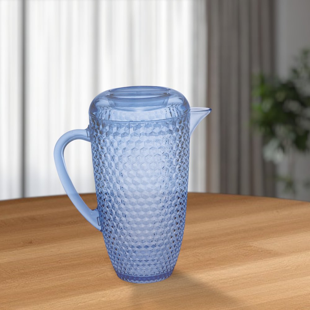 2.5 Quart Blue Diamond Acrylic Pitcher HomeRoots