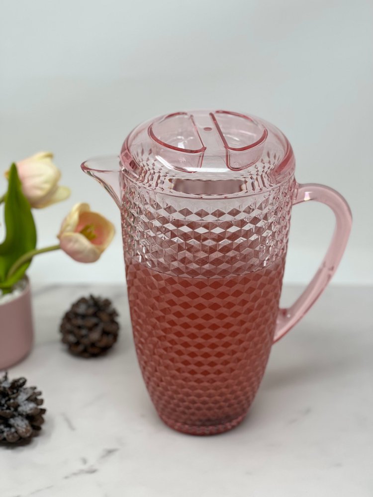 2.5 Quart Blue Diamond Acrylic Pitcher HomeRoots