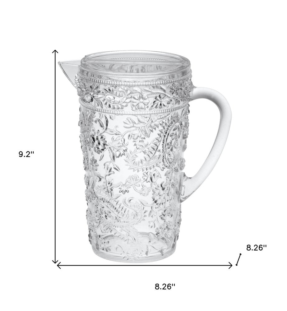 Clear Acrylic Convex Curve Shape Stemless Pitcher HomeRoots
