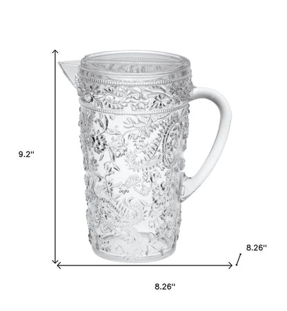 Clear Acrylic Convex Curve Shape Stemless Pitcher HomeRoots
