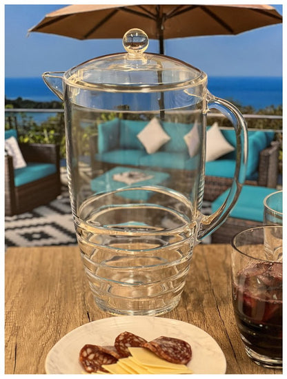 2.5 Quart Clear Swirl Acrylic Pitcher HomeRoots