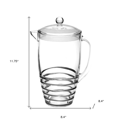 Clear Acrylic Convex Curve Shape Stemless Pitcher HomeRoots