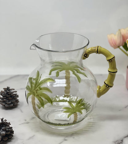 Clear And Green Acrylic Convex Curve Shape Stemless Pitcher HomeRoots