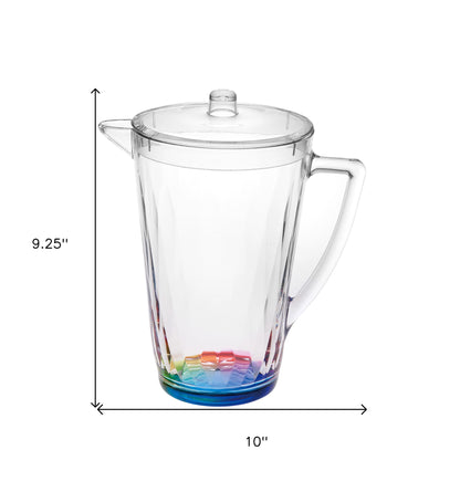 2.5 Clear and Rainbow Diamond Acrylic Pitcher