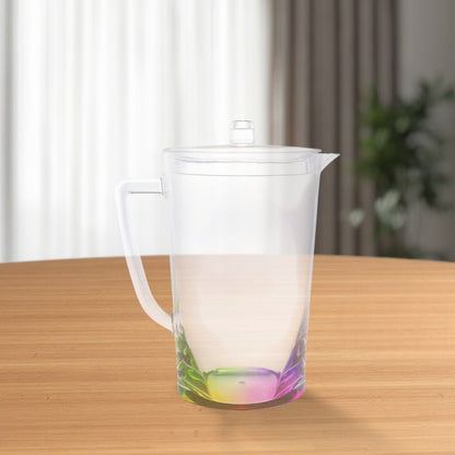 2.75 Quart Clear and Rainbow Acrylic Pitcher HomeRoots