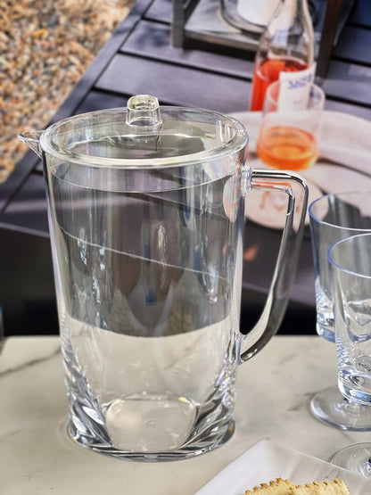 Clear Acrylic Convex Curve Shape Stemless Pitcher HomeRoots