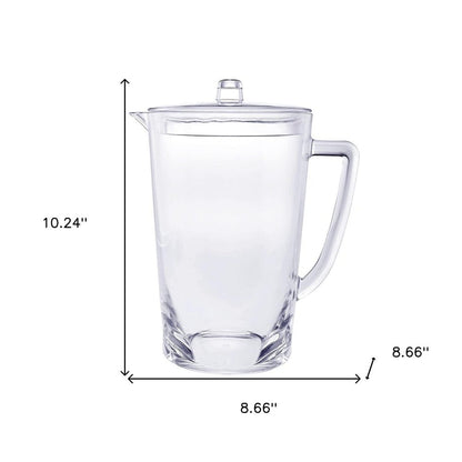 Clear Acrylic Convex Curve Shape Stemless Pitcher HomeRoots