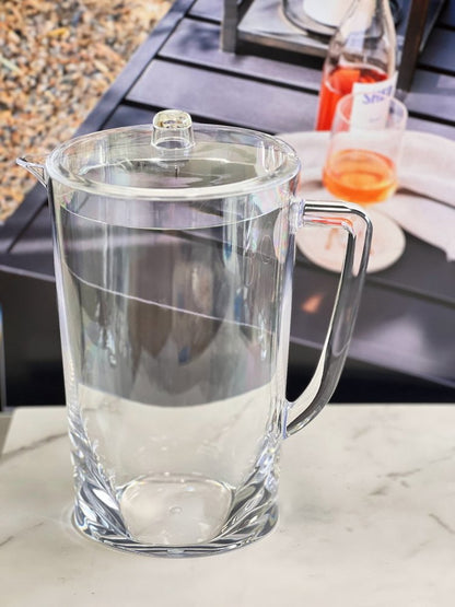 Clear Acrylic Convex Curve Shape Stemless Pitcher HomeRoots
