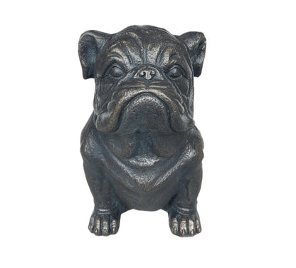 16" Black Polyresin Dog Outdoor Statue HomeRoots