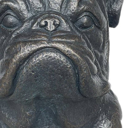 16" Black Polyresin Dog Outdoor Statue HomeRoots