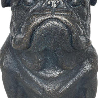 16" Black Polyresin Dog Outdoor Statue HomeRoots