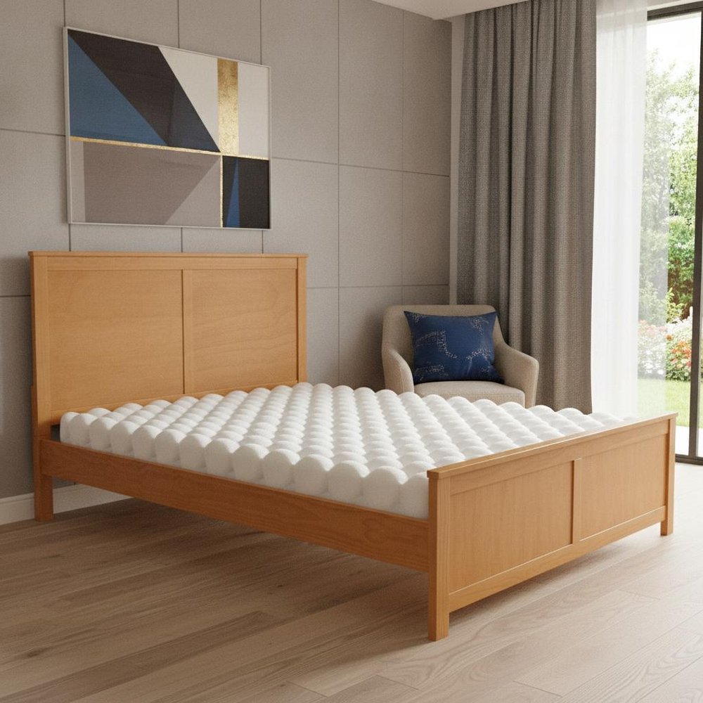 Brown Solid Wood Queen Bed Frame HomeRoots
