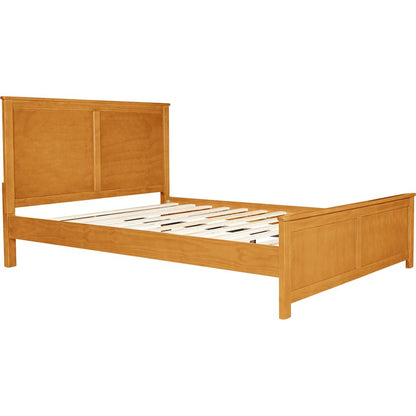 Brown Solid Wood Queen Bed Frame HomeRoots