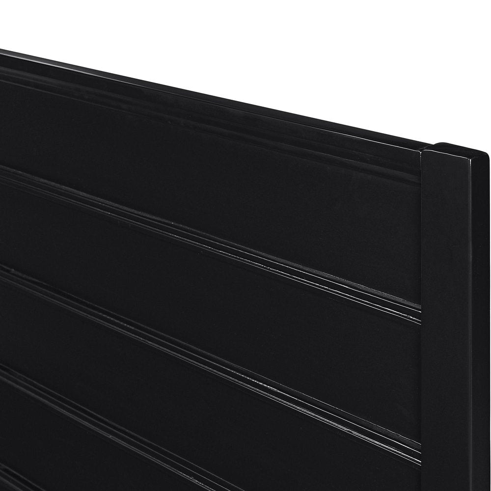 Three Piece Black Solid Wood Bedroom Set — view 8