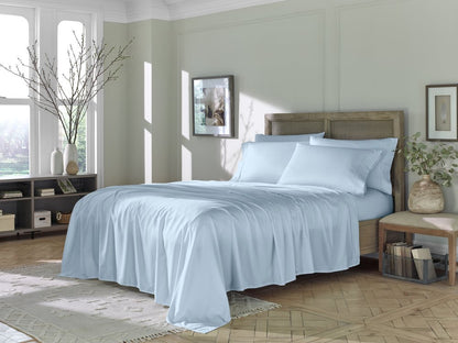 Six Piece Powder Blue Tencel Lyocell King Sheet Set HomeRoots