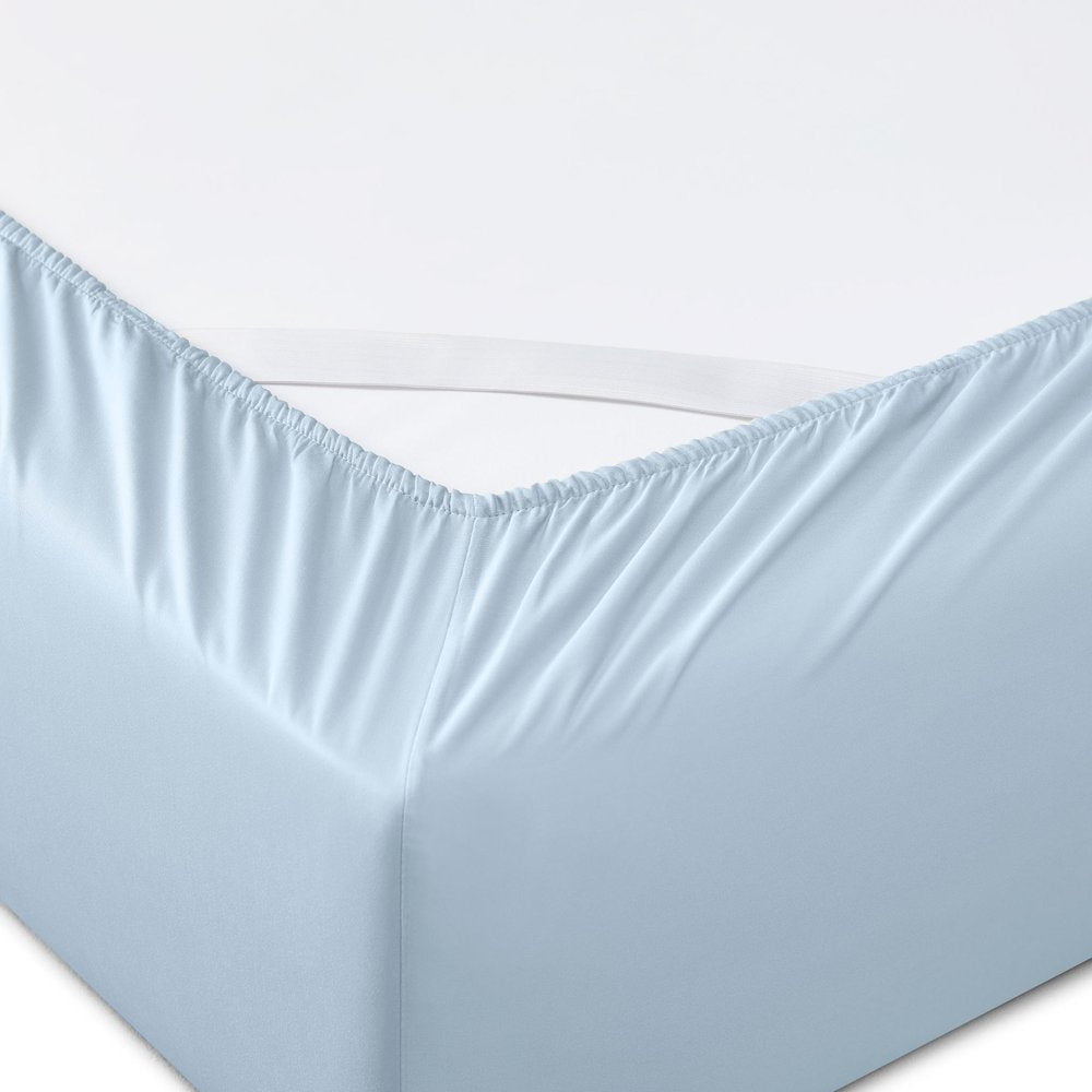 Six Piece Powder Blue Tencel Lyocell King Sheet Set HomeRoots