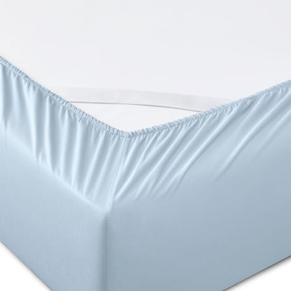 Six Piece Powder Blue Tencel Lyocell Queen Sheet Set HomeRoots