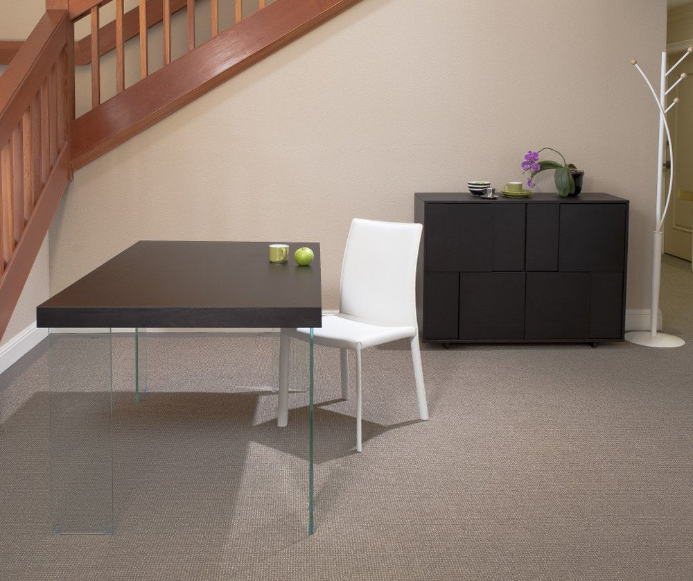 Set of Two White Upholstered Leather Dining Side Chairs HomeRoots