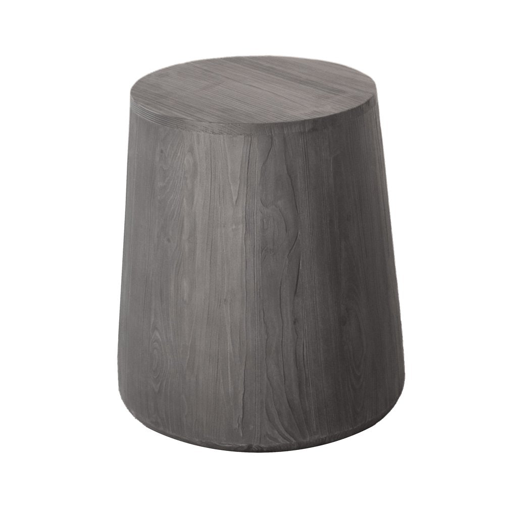 18" Ebony Solid Wood Round End Table HomeRoots