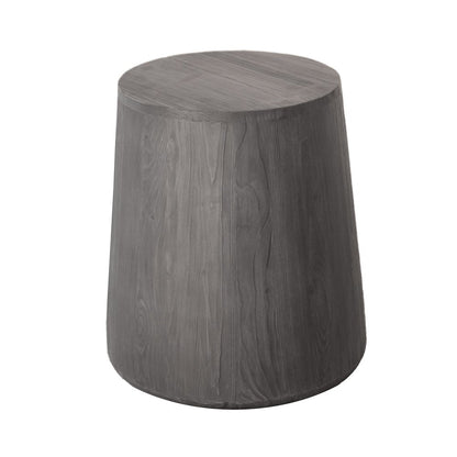 18" Ebony Solid Wood Round End Table HomeRoots