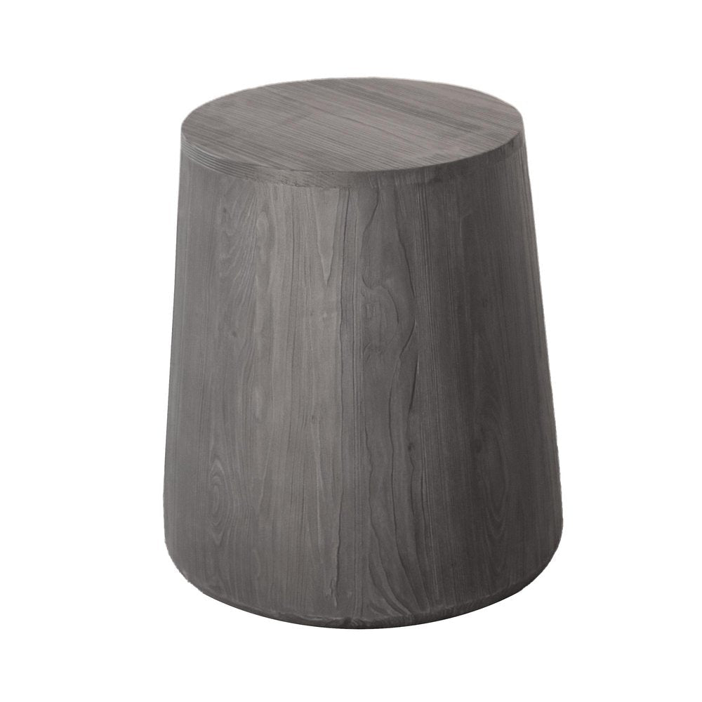 18" Ebony Solid Wood Round End Table HomeRoots