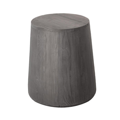 18" Ebony Solid Wood Round End Table HomeRoots
