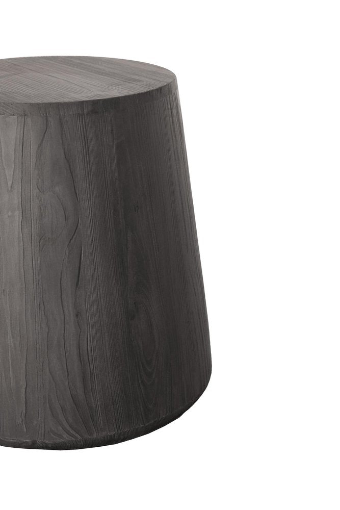 18" Ebony Solid Wood Round End Table HomeRoots