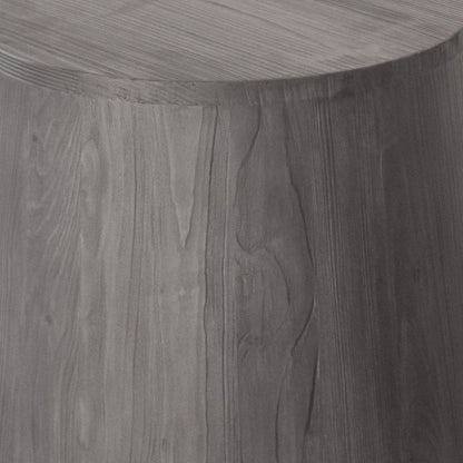 18" Ebony Solid Wood Round End Table HomeRoots